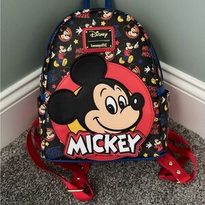 Brand new Loungefly Disney Mickey Mouse Classic All-Over Print Mini Backpack